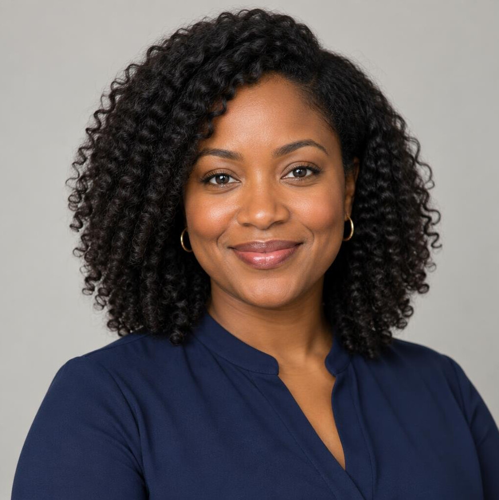 Portrait of a woman of Black African descent in a studio